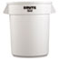 Rubbermaid® Commercial Round Brute Container, Plastic, 20 gal, White Thumbnail 4