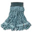Rubbermaid® Commercial Web Foot Wet Mop, Cotton/Synthetic, Green, Medium, 5" Green Headband, 6/CT Thumbnail 1