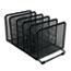 Universal Deluxe Mesh Stacking Sorter, 5 Sections, Letter to Legal Size Files, 14.63" x 8.13" x 7.5", Black Thumbnail 1