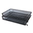 Universal Deluxe Mesh Stacking Side Load Tray, 1 Section, Legal Size Files, 17" x 10.88" x 2.5", Black Thumbnail 3