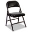 Alera Steel Folding Chair with Two-Brace Support, Graphite Seat/Graphite Back, Graphite Base, 4/Carton Thumbnail 1