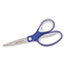 Westcott® Straight KleenEarth Soft Handle Scissors, 7" Long, Blue/Gray Thumbnail 1