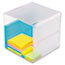deflecto® Desk Cube, Clear Plastic, 6 x 6 x 6 Thumbnail 1