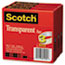 Scotch™ Transparent Tape 600 72 3PK, 1" x 2592", 3" Core, Transparent, 3/Pack Thumbnail 3