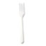 GEN Heavyweight Cutlery, Forks, Polypropylene, White, 1000/Carton Thumbnail 1