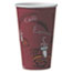 SOLO® Cup Company Bistro Design Hot Drink Cups, Paper, 16oz, Maroon, 50/Pack Thumbnail 1