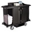 Rubbermaid® Commercial Full Size Janitorial Cart with Wheels, Black Vinyl Bag, 50" H x 60" L X 22" W, Black Thumbnail 2