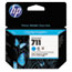 HP 711, (CZ134A) 3-pack Cyan Original Ink Cartridges Thumbnail 1