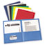 Avery Two-Pocket Folders, Embossed Paper, Dark Blue, 25/BX Thumbnail 3