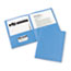 Avery Two-Pocket Folders, Embossed Paper, Light Blue, 25/BX Thumbnail 1