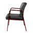 Alera Alera Reception Lounge WL Series Guest Chair, 24.21" x 26.14" x 32.67", Black Seat/Back, Cherry Base Thumbnail 4