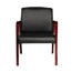 Alera Alera Reception Lounge WL Series Guest Chair, 24.21" x 26.14" x 32.67", Black Seat/Back, Cherry Base Thumbnail 5
