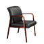 Alera Alera Reception Lounge WL Series Guest Chair, 24.21" x 26.14" x 32.67", Black Seat/Back, Cherry Base Thumbnail 8