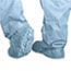 Medline Polypropylene Non-Skid Shoe Covers, Large, Blue, 100/Box Thumbnail 1
