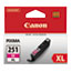 Canon® 6450B001 (CLI-251XL) ChromaLife100+ High-Yield Ink, Magenta Thumbnail 1