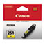 Canon® 6516B001 (CLI-251) ChromaLife100+ Ink, Yellow Thumbnail 1