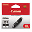 Canon® 6448B001 (CLI-251XL) ChromaLife100+ High-Yield Ink, Black Thumbnail 1