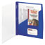 Smead Clear Front Poly Report Cover With Tang Fasteners, 8-1/2 x 11, Blue, 5/Pack Thumbnail 1