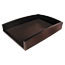 Artistic Eco-Friendly Bamboo Curves Letter Tray, Letter, Espresso Brown Thumbnail 1