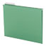 Smead Color Hanging Folders with 1/3-Cut Tabs, 11 Pt. Stock, Green, 25/BX Thumbnail 2