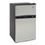Avanti Counter-Height 3.1 Cu. Ft Two-Door Refrigerator/Freezer, Black/Stainless Steel Thumbnail 1