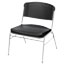 Iceberg Rough N Ready Series Big & Tall Stackable Chair, Black/Silver, 4/Carton Thumbnail 1