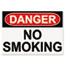 Headline® Sign OSHA Safety Signs, DANGER NO SMOKING, White/Red/Black, 10 x 14 Thumbnail 1