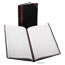Boorum & Pease Record/Account Book, Black/Red Cover, 150 Pages, 14 1/8 x 8 5/8 Thumbnail 1