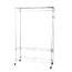 Alera Wire Shelving Garment Rack, Coat Rack, Stand Alone Rack w/Casters, Silver Thumbnail 1