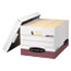 Bankers Box R-KIVE Max Storage Box, Letter/Legal, Locking Lid, White/Red 12/Carton Thumbnail 1