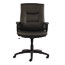 Alera Alera YR Series Executive High-Back Swivel/Tilt Bonded Leather Chair, Supports 275 lb, 17.71" to 21.65" Seat Height, Black Thumbnail 5