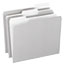 Pendaflex® Colored File Folders, 1/3 Cut Top Tab, Letter, Gray/Light Gray, 100/Box Thumbnail 1