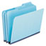 Pendaflex® Pressboard Expanding File Folders, 1/3 Cut Top Tab, Letter, Blue, 25/Box Thumbnail 1