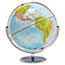 Advantus 12-Inch Globe with Blue Oceans, Silver-Toned Metal Desktop Base,Full-Meridian Thumbnail 1