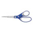 Westcott® Straight KleenEarth Soft Handle Scissors, 8" Long, Blue/Gray Thumbnail 1