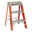 Louisville® Fiberglass Heavy Duty Step Ladder, 28.28", Orange, 2 Steps Thumbnail 1
