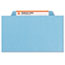 Smead Pressboard Classification Folders, Letter, Four-Section, Blue, 10/BX Thumbnail 4