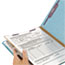 Smead Pressboard Classification Folders, Letter, Four-Section, Blue, 10/BX Thumbnail 8