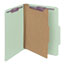 Smead Pressboard Classification Folders, Letter, Four-Section, Gray/Green, 10/Box Thumbnail 4