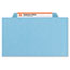 Smead Pressboard Classification Folders, Letter, Six-Section, Blue, 10/Box Thumbnail 5