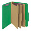 Smead 3" Expansion Classification Folder, 2/5 Cut, Letter, 8-Section, Green, 10/Box Thumbnail 6