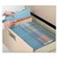 Smead Pressboard Classification Folders, Letter, Six-Section, Blue, 10/Box Thumbnail 6