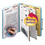 Smead Pressboard Classification Folders, Letter, Six-Section, Blue, 10/Box Thumbnail 1