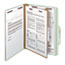 Smead Pressboard Classification Folders, Letter, Four-Section, Gray/Green, 10/Box Thumbnail 6