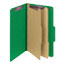 Smead Pressboard Classification Folders, Legal, Six-Section, Green, 10/Box Thumbnail 4