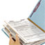 Smead Pressboard Classification Folders, Legal, Six-Section, Blue, 10/Box Thumbnail 3