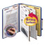 Smead Pressboard Classification Folders, Letter, Six-Section, Dark Blue, 10/Box Thumbnail 1