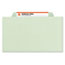 Smead Pressboard Classification Folders, Letter, Four-Section, Gray/Green, 10/Box Thumbnail 7