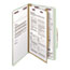 Smead Pressboard Classification Folders, Legal, Four-Section, Gray/Green, 10/Box Thumbnail 5
