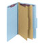 Smead Pressboard Classification Folders, Legal, Six-Section, Blue, 10/Box Thumbnail 6